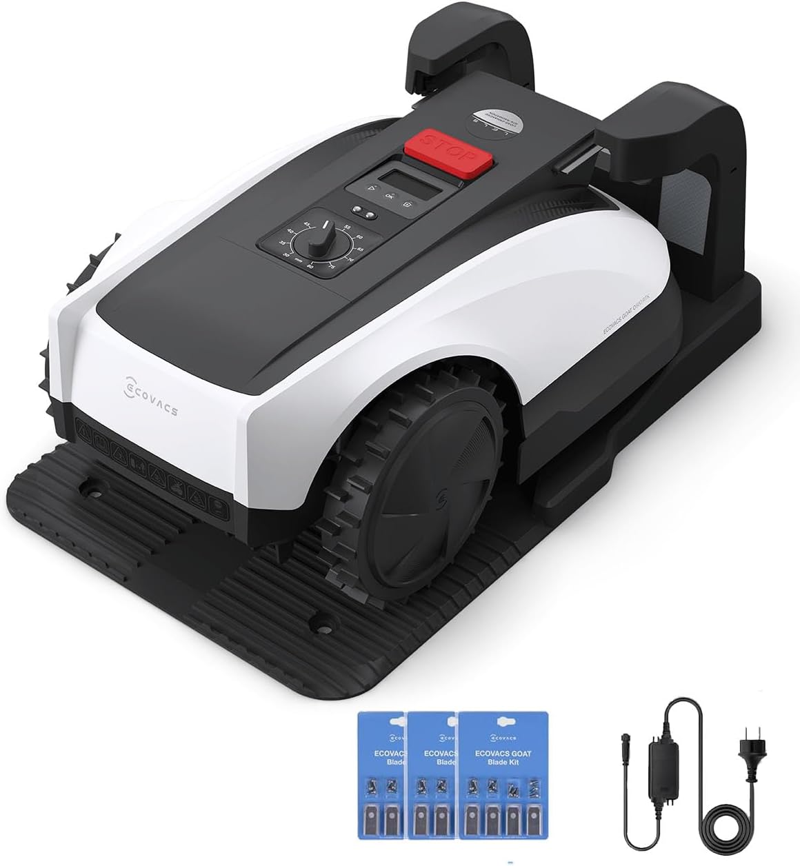 ECOVACS Goat O1000 RTK Care Kit Robotic Lawn Mower with RTK Precision Navigation, No Perimeter Wire, Smart App Control, Auto Mapping, Multi-Zone Manag