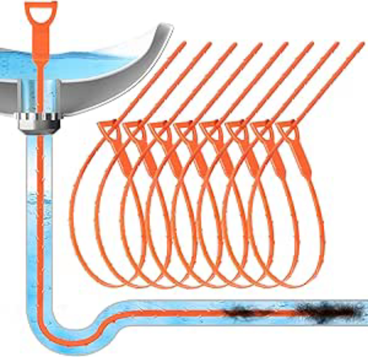 Forlivese Drain Snake Clog Remover Tool 4-pk 25" 