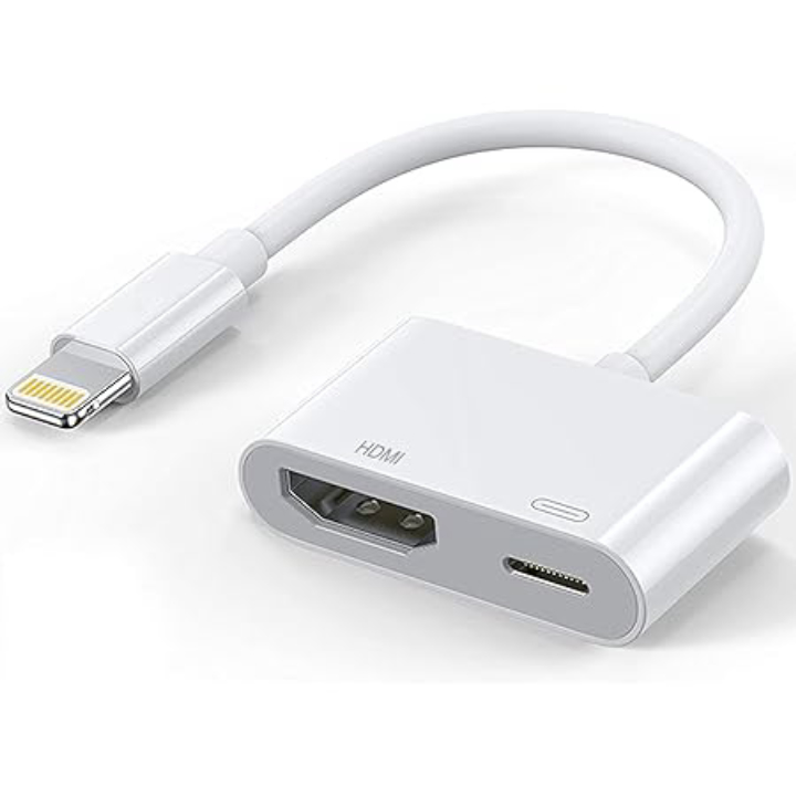 Apple Lightning to HDMI Adapter , 1080P Digital AV Adapter 4K Sync Screen Connector Cable