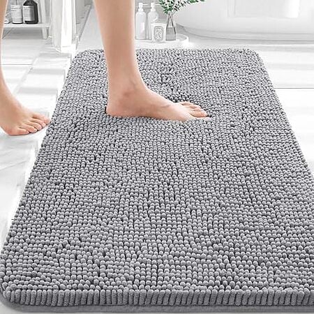 30" x 20" OLANLY Extra Soft Absorbent Chenille Bathroom Rug at Amazon