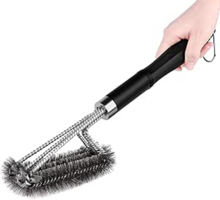 Grill Brush with Detachable Handle, Non-Slip BBQ Grill Brush for Outdoor Grill