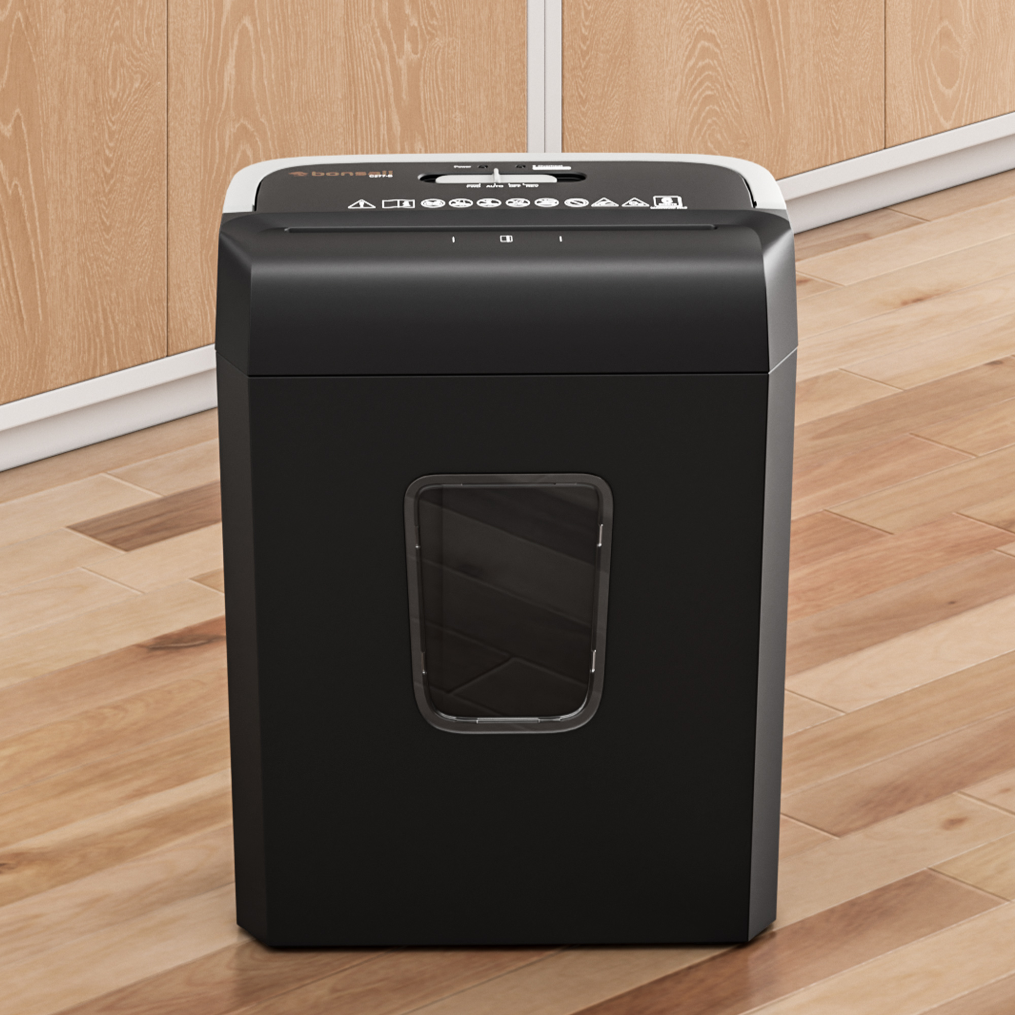 Bonsaii 8-Sheet Cross Cut Paper Shredder for Home Office Use