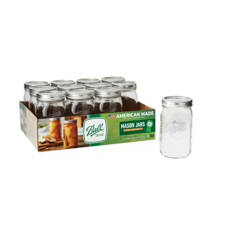 Ball Wide Mouth Mason Jars 12‑Pack