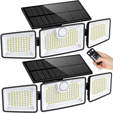 2-Pack daphino Outdoor Motion Sensor Waterproof Solar Lights $12.35 ($6.17 each) + Free Shipping w/ Prime or on $35+