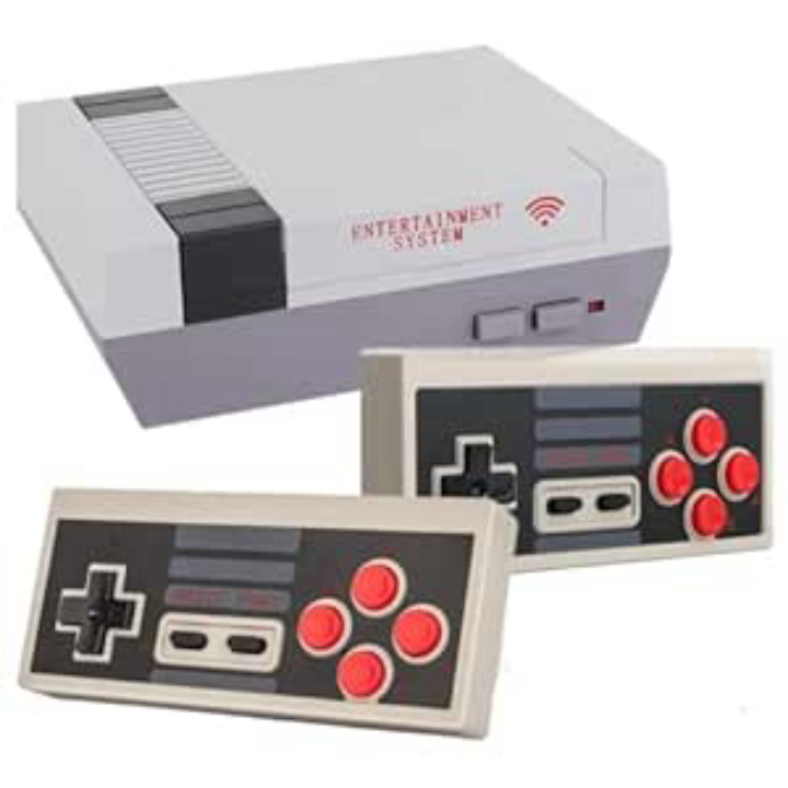 Retro Mini Gaming Console with 620 Classic Games, AV Output, and Dual Controllers