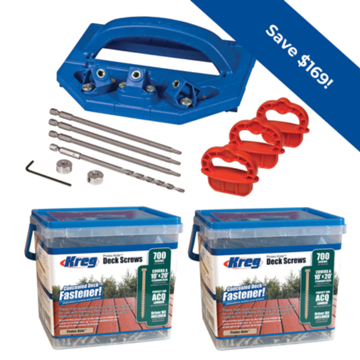 Kreg Deck Jig Concealed Fastener System Bundle-Limited Time Offer