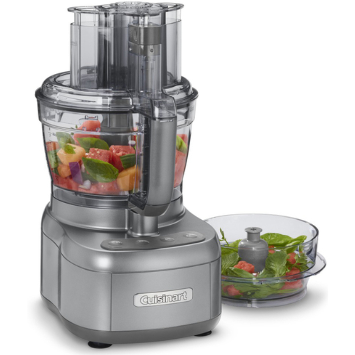 Cuisinart Elemental Food Processor with 11-Cup and 4.5-Cup Workbowls, Gunmetal FP-2GM 