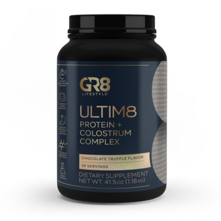 41.5-Oz GR8 Lifestyle Ultim8 Protein + Colostrum Complex Powder (2 Flavors) 