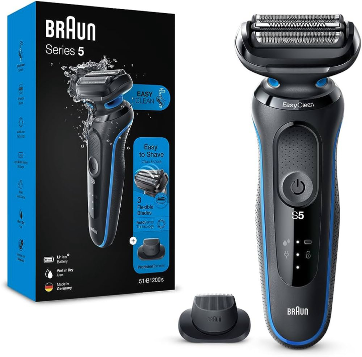 5Series Easy Clean Electric Razor for Men with Precision Trimmer