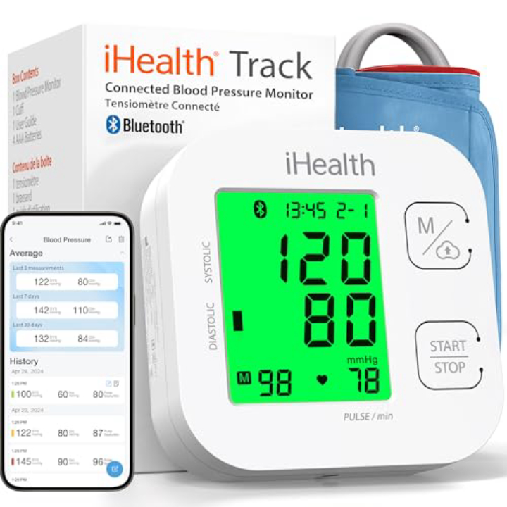 iHealth Smart Blood Pressure Monitor – Bluetooth Enabled