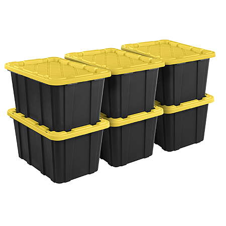 6-Pk 27-Gallon Sterilite Large Storage Bin