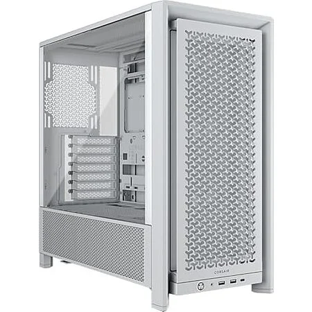 CORSAIR 4000D RS Frame Modular High Airflow Mid-Tower PC Case (White)(1)
