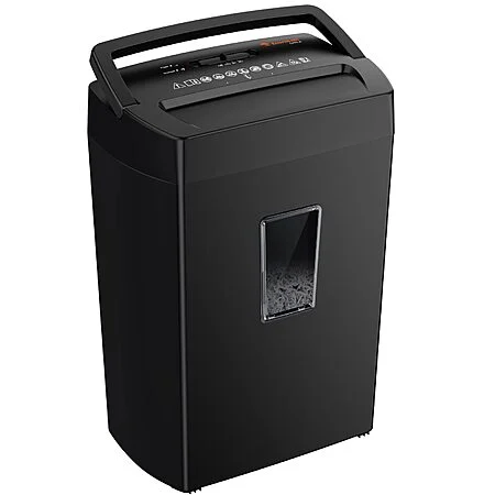 Bonsaii 12-Sheet Cross Cut Paper Shredder, 5.5 Gal Home Office Heavy Duty Shredder for Paper, Credit Card, Mail, Staples, High Security Level P-4 $53 FS AMAZON
