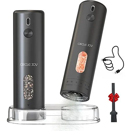 110ml Circle Joy Rechargeable Electric Salt & Pepper Grinder