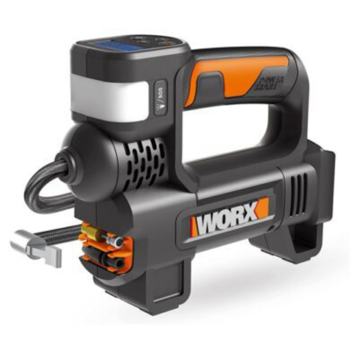 WORX Cordless Portable Inflator w/ Battery & Charger – Easy Tire & Equipment Inflation