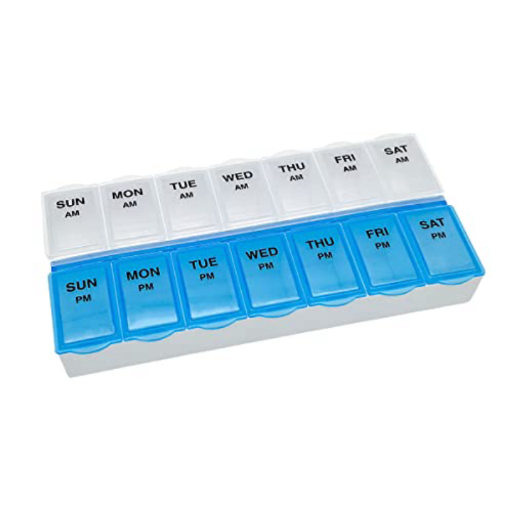 7-Day AM/PM Pill Organizer with Large Compartments