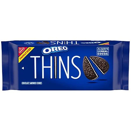 11.78-Ounce Family Size OREO Thins Chocolate Sandwich Cookies $3.23 w/ S&S + Free Shipping w/ Prime or on $35+