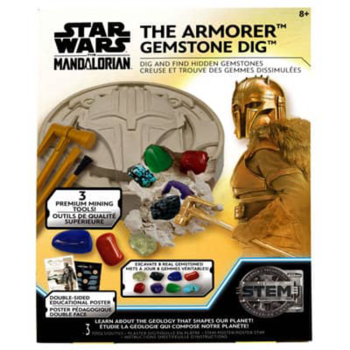  Star Wars The Armorer’s Helmet Gemstone Dig Kit w/ 8 Gemstones – $5.95