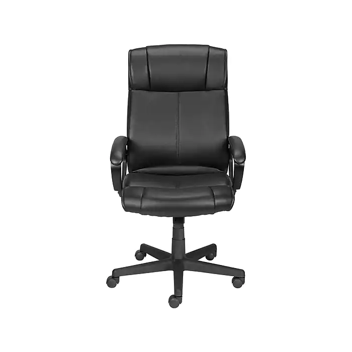 Staples Turcotte Ergonomic Luxura Swivel Computer and Desk Chair, Black 