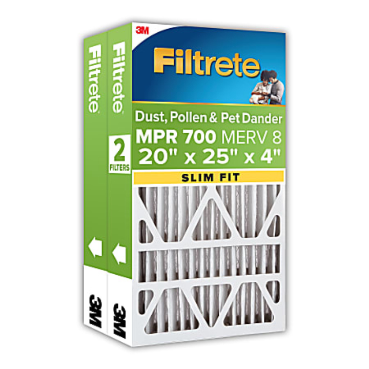 8-Pk Filtrete MPR 700 MERV 8 Air Filter 1 inch