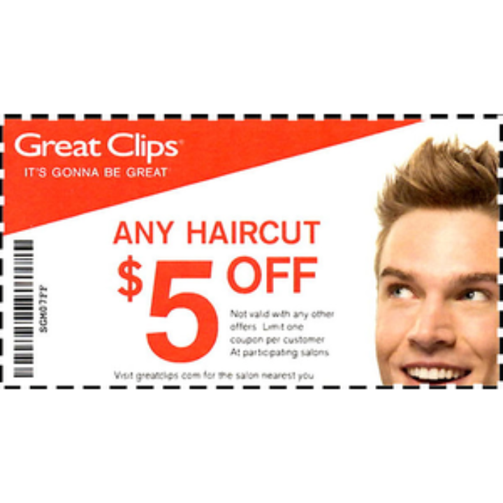 $5 off Great Clips