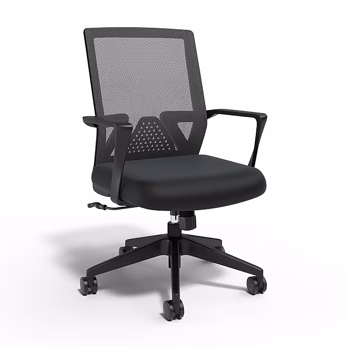 Staples Cartwright Ergonomic Fabric Swivel Task Chair, Black (ST62400)(1)