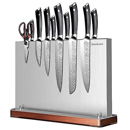 11.81" x 3.14" x 9.0" Nanbone Stainless Steel Magnetic Knife Holder Block $24.49 + Free Shipping