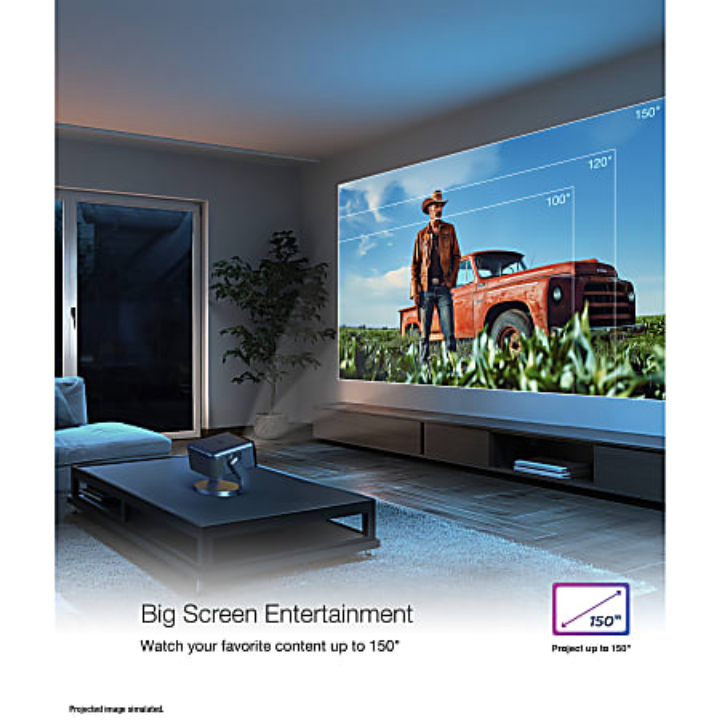 Epson EpiqVision Mini EF22 Portable Smart Laser Projector – 1080p HDR Big‑Screen Anywhere