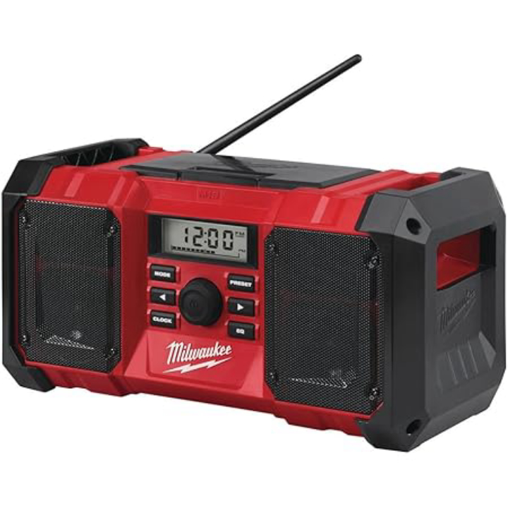 Milwaukee M18 18V Jobsite Radio with 2x 5.0 Ah Batteries
