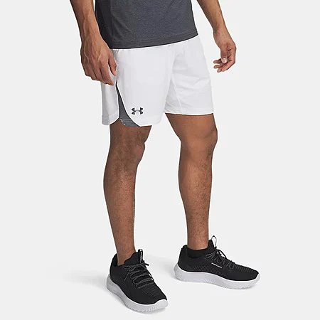 Under Armour Men's UA Elevated Woven 2.0 Shorts (White/Pitch Grey) | code EXTRA50