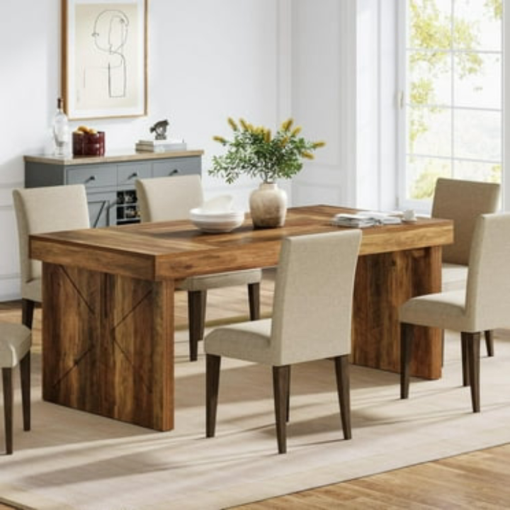Better Homes & Gardens Nola Extendable Dining Table, Light Honey Wood