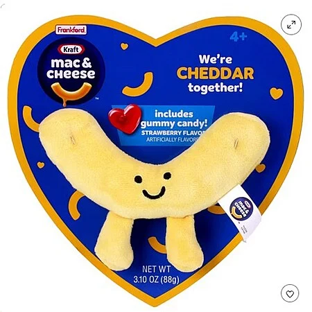 Claussen Pickle Valentine's Heart Box with Plush and Gummies Candy - 3.17oz