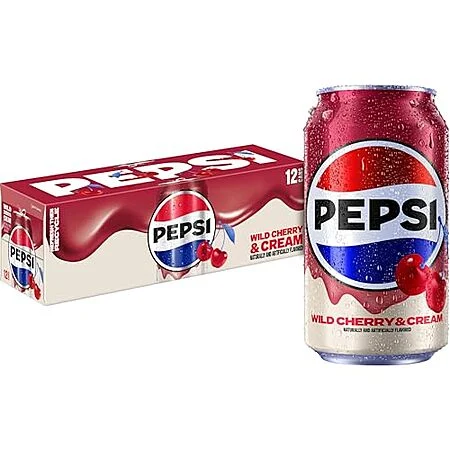 3 × 12-Pack 12-Oz Pepsi Cola Soda Pop (Wild Cherry & Cream) ($3.16 each) at Amazon (26.3￠ each)