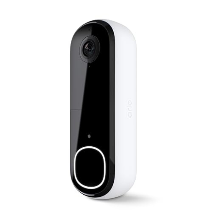 Arlo Video Doorbell 2K – Wireless/Wired, AI Detection & 2-Way Audio