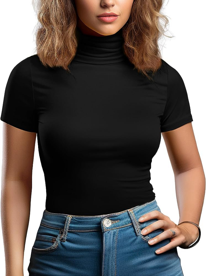 Turtleneck T-Shirt women