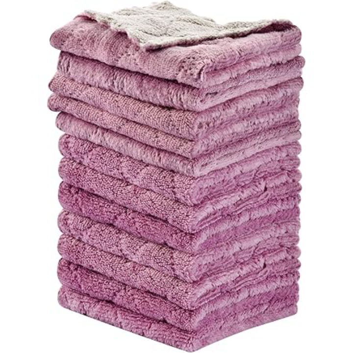 OstWony 12PCS Kitchen Towels Microfiber Dish Cloths