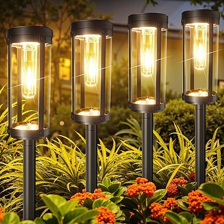 6-Pk BONLION Solar Pathway Outdoor Lights | apply promo code FLY7Q6T9