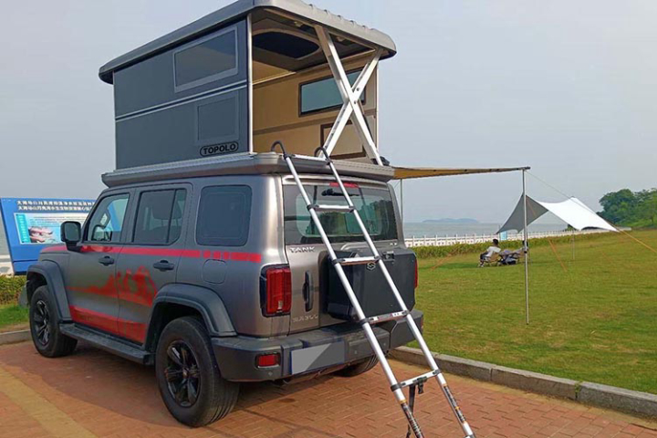 JOYTUTUS Overland Aluminum Hard Shell Rooftop Camping Tent