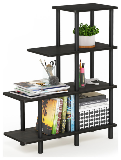 40% OFF | Furinno Turn-N-Tube 5-Tier Accent Display Rack, Espresso/Black