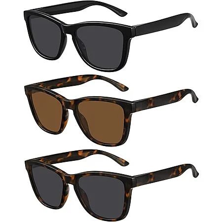 3-Pk MEETSUN Polarized Sunglasses (Various)