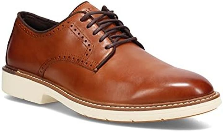Cole Haan Men's Go-To Plain Toe Oxford Shoes in British Tan