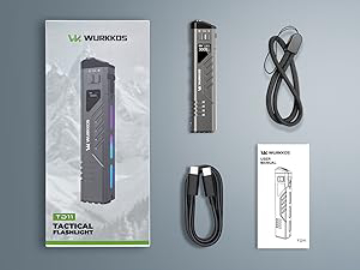 Wurkkos TD11 EDC Flashlight (3000 Lumens, OLED Display) – High‑Performance Everyday Carry Light