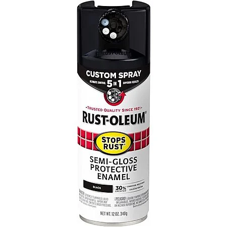 Rust-Oleum 5-in-1 Spray Paint (Semi-Gloss Black)
