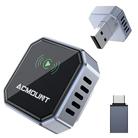 Acmount 2-in-1 Wireless Carplay & Android Auto Adapter