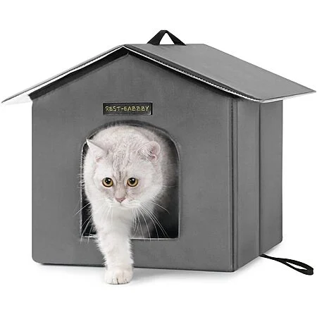 Rest-Eazzzy Weatherproof Insulated Outdoor Cat House: Medium $12.90, Small