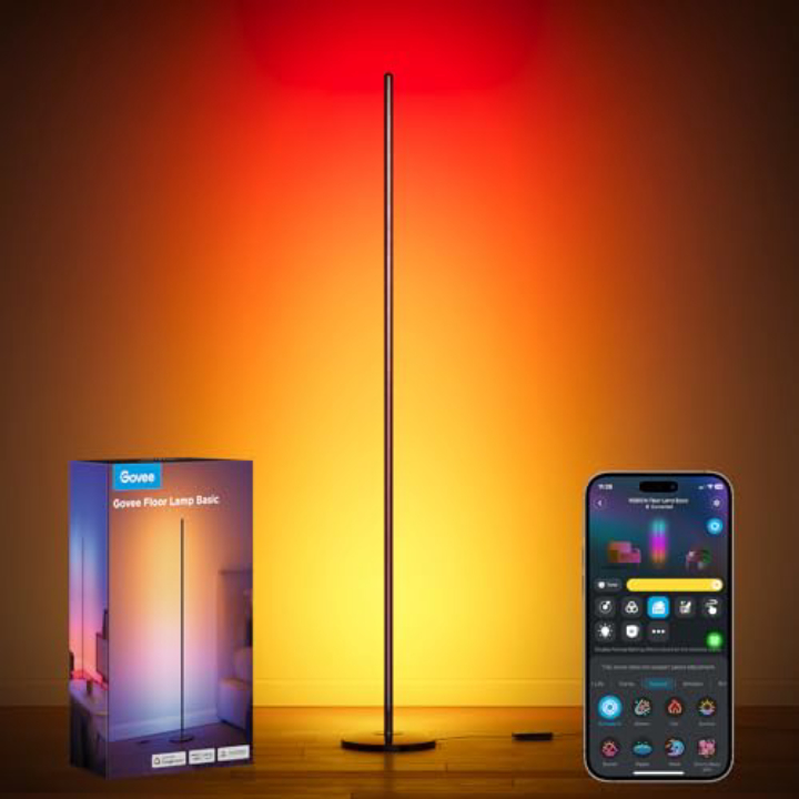 Govee RGBIC Smart Floor Lamp – 16M Colors, Music Sync, Alexa