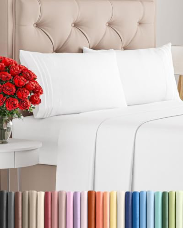 CGK Unlimited Queen Sheet Set – Soft Microfiber, Deep Pockets
