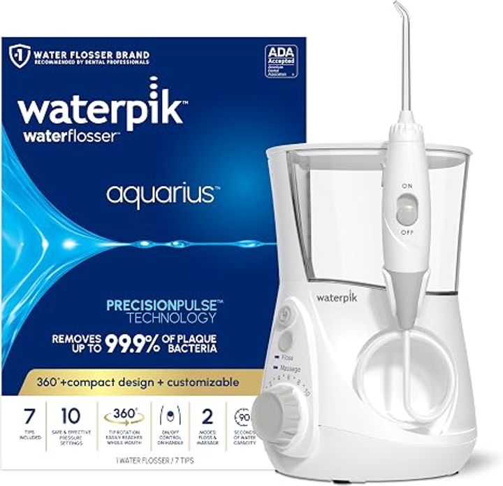 Waterpik Aquarius Water Flosser For Teeth Cleaning, Gums, Braces, Dental Care