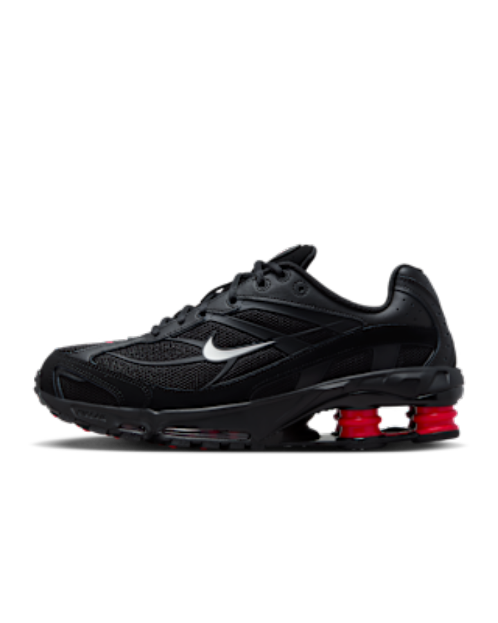 Nike Men's Shox Ride 2 Casual Shoes (Smoke Grey/University Red/Iron Grey/Metallic Silver)