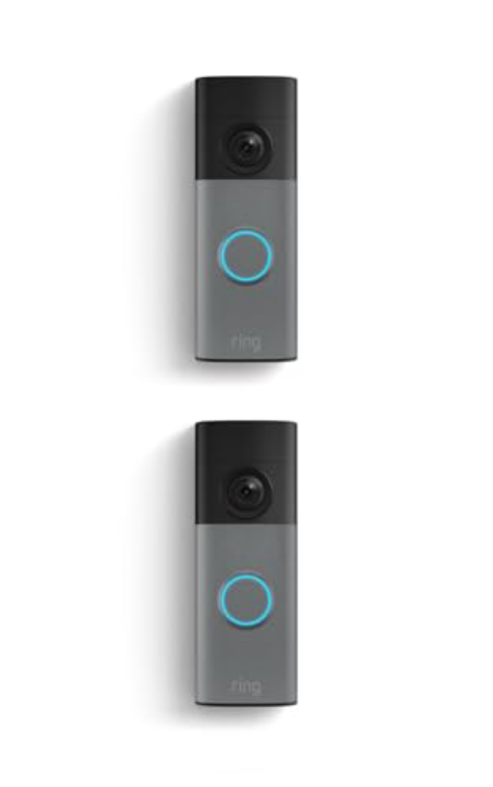 Ring Battery Doorbell 2-Pack | 2K Video, 6x Zoom, Two-Way Talk